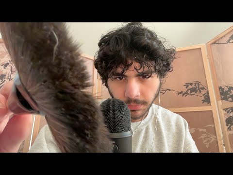 ASMR Personal Attention Brushing and Mouth Sounds