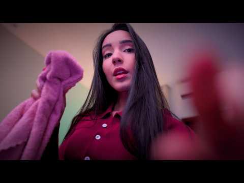 ASMR especial para quem precisa de colo ♥️ voz suave e atenção pessoal ☔️ sound rain background | 4K