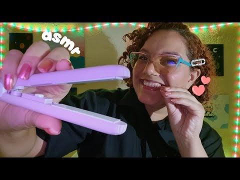 ASMR PASSANDO CHAPINHA NO SEU CABELO 😍🩷