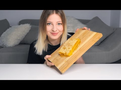 ASMR RAW HONEYCOMB 🐝 | EXTREMLY STICKY SATISFYING EATING SOUNDS WITH ASMR JANINA 🍯