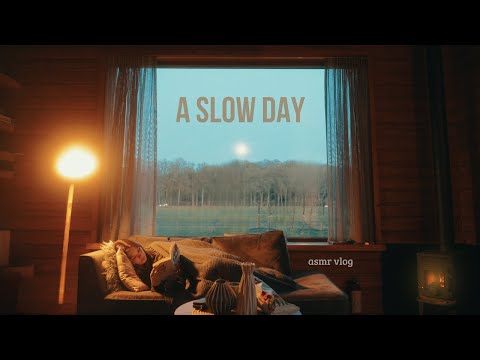 asmr a cozy day at a cabin