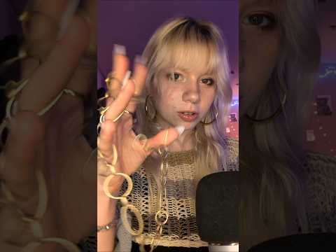 ASMR jewelry & hair sounds #asmr #asmrtapping #asmrhairplay #asmrjewelry #nails