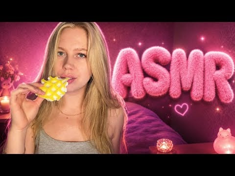 ASMR 🎧 waffle 🧇 | eating | fake food | #asmrminuha #asmr 