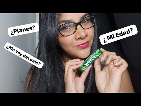 ASMR comiendo caramelos halls y respondiendo preguntas