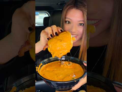 When Asian mom gets hungry and can’t wait to go home… #food #eating #mukbang #burger #chicken