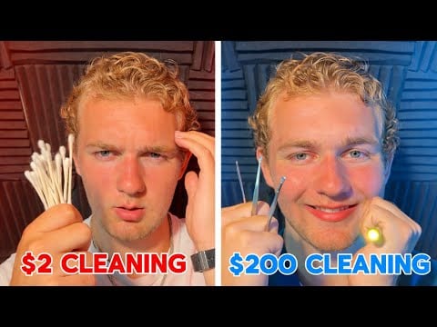 ASMR $2 VS $200 Ear Cleaning