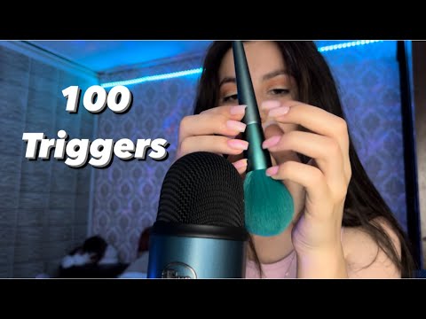 Asmr 100 triggers in 1 minute