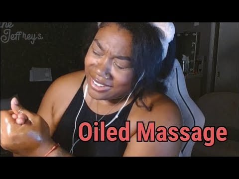 ASMR Giving Myself A Hand Massage (Intense Sounds)
