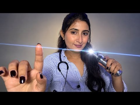ASMR ~ you visit a punjabi doctor | eye checkup , heartbeat ✅