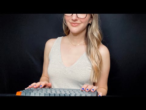 ASMR Spa Check In - Keyboard Typing, Soft Spoken