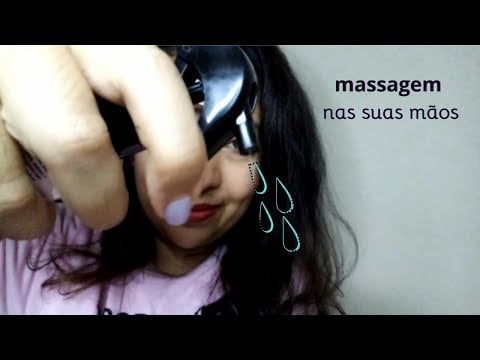 ASMR caseiro Tratamento relaxante para mãos cansadas| Massagem nas suas mãos 🌷🎁
