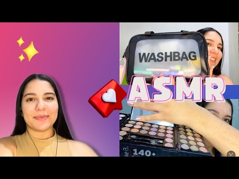 ASMR | FALANDO SUAVE+MOSTRANDO MINHAS MAKES💤😴💄