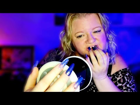 [ASMR] Teeth tapping with long fake nails (no talking)