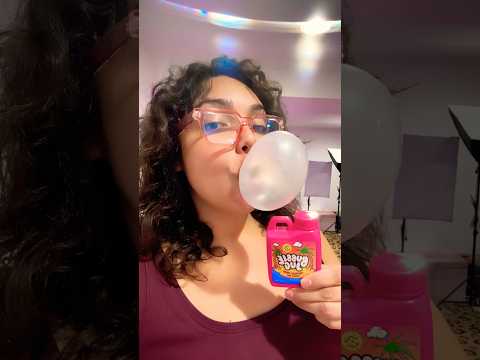 BUBBLE GUM ASMR | blowing bubble gum jug juice popping sounds #bubblegum #asmr