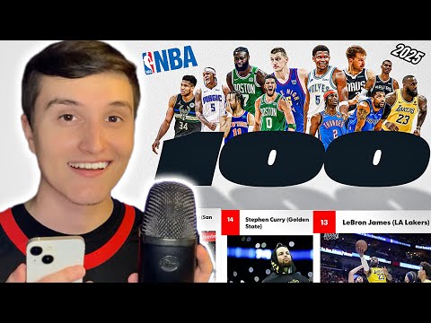 [ASMR] Ranking The Top 100 NBA Players in 2025 🏀💤 (whisper ramble)