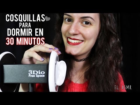 ♡ASMR español♡ COSQUILLAS PARA DORMIR EN 30 MINUTOS.♥