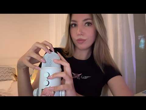 ASMR BARE MIC SCRATCHING w/ Nail Tapping & Close Whispers