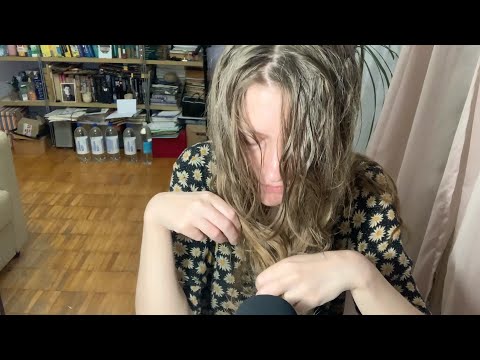 ASMR Insomniac Hair Drying and Brushing