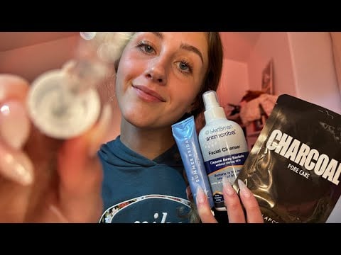 ASMR Skin Care & Hair Routine for Sleep 💆‍♀️ Soft Spoken Personal Attention, Brushing, and Spray