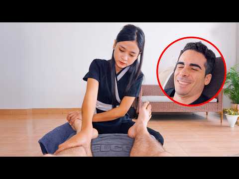 ASMR: Amazing Lao Foot Reflexology Massage with Acupressure Sticks