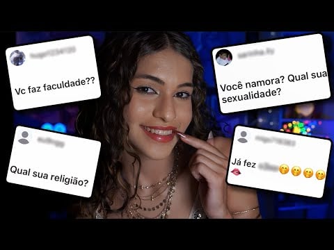 ASMR - Respondendo Suas Perguntas com Sussurros Suaves 💤✨