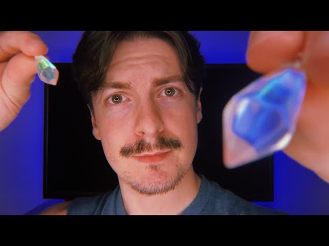 [ASMR] Up Close Visual ASMR with Crystals | Slight Lens Tapping