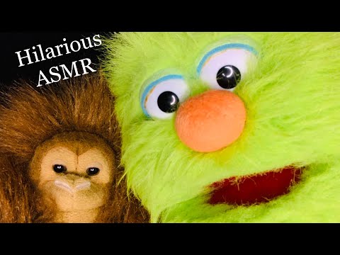 ASMR HILARIOUS PUPPETS mouth sounds & trigger words
