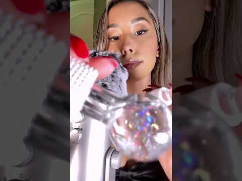 ASMR FACIAL WITH ICE GLOBES #asmr #shorts #asmrskincare #asmrmouthsounds