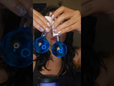 ASMR ICE GLOBES #asmr #relax #sono #visualtingle #iceglobes