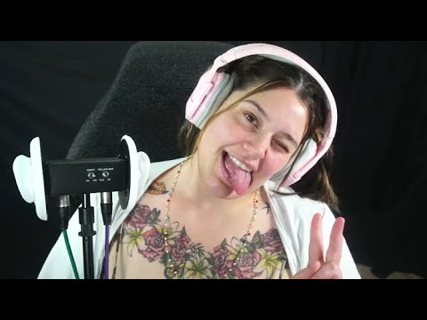 Cute Gamer Girl Licks your Ears! Make Sure you Say Thank You! Very Relaxing ASMR!!