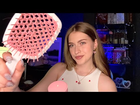 ASMR Fast and Not Aggressive Haircut •☆• trim, invisible clips, personal attention, mouth sounds
