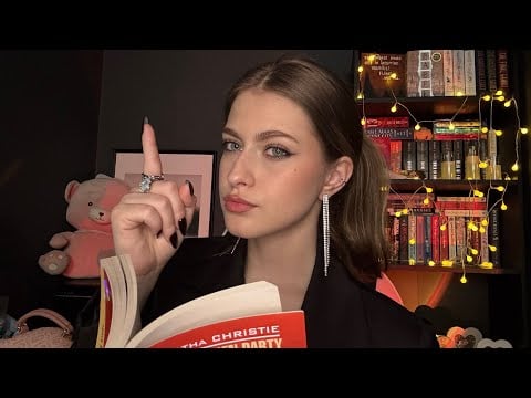 ASMR English Teacher Helps You Sleep (tingles) •☆• fast, tapping, hand movements, tongue clicking