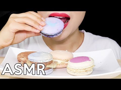 ASMR MACARONS 마카롱 리얼사운드 먹방 Eating Sounds