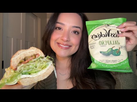 ASMR | Jersey Mikes sub & jalapeño chips
