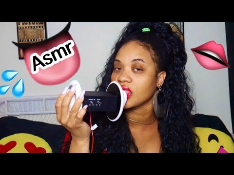 ASMR👅💦👄💦Ear Licks(Up Close Tongue And Mouth Sounds👄💦