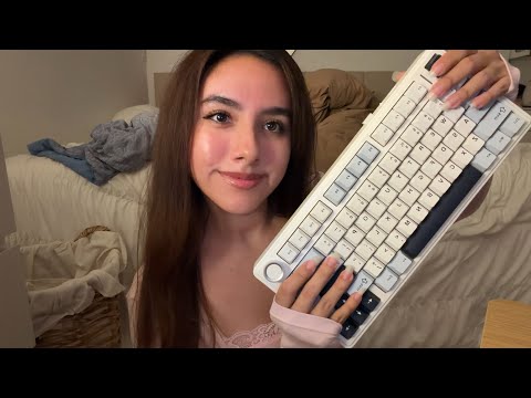 ASMR Random Triggers // Keyboard, Scratching, Visual Triggers, Crinkles & Snapping
