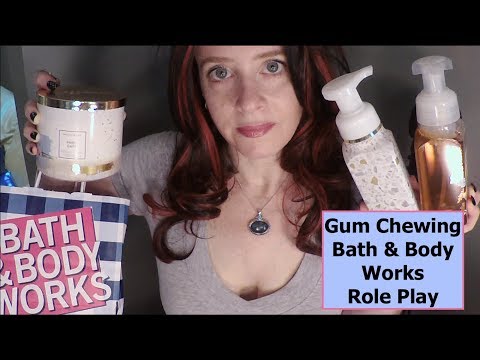 ASMR Gum Chewing Bath & Body Works RP. Whispered