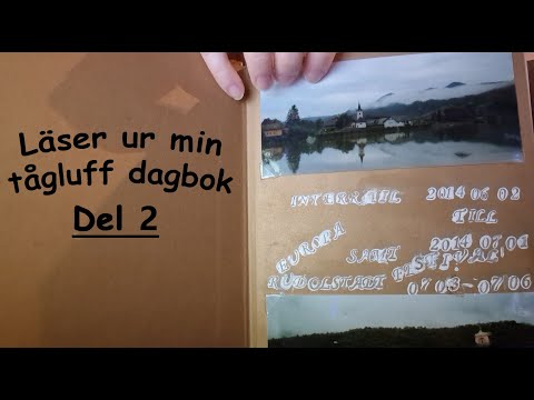ASMR på Svenska - läser ur min tågluff dagbok, visar bilder & videos från min interrailresa del 2