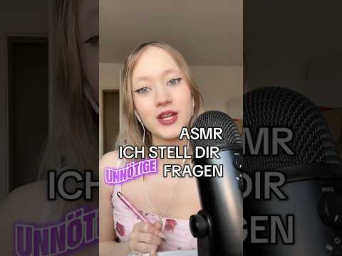 Schreibt eure Antworten!!! #asmr #mouthsounds #asmrgerman
