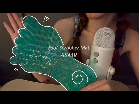ASMR｜Shower Foot Scrubber Mat Sounds That Trigger Tingles Instantly 👣🚿
