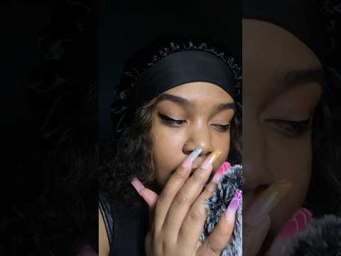 pure mouth sounds 🖤 #asmr #mouthsounds #longnails #shortscreator #shorts #asmrshorts