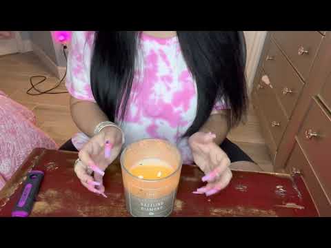 ASMR fast & aggressive table & nail tapping *NO TALKING*