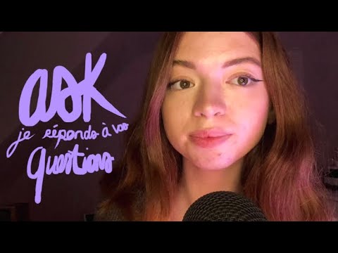 ~ ASMR FR ~ Je réponds à vos questions ⛅️ (faq/ask)