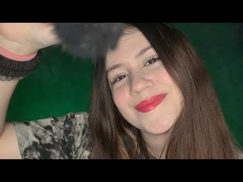 ASMR REPETINDO O NOME DOS INSCRITOS + PINCEL NA TELA