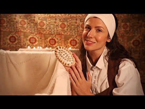 ASMR | SUA SERVA DO SÉCULO XVIII PREPARA SEU BANHO 