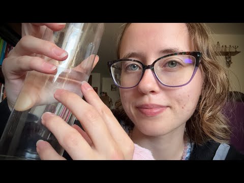 Glass Tapping and Water Sounds ASMR | No Talking