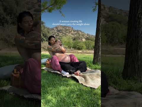 Pregnant Woman | ASMR Prenatal Massage, Doula & Rebozo Inspired