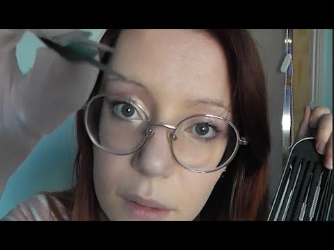 ASMR ROLEPLAY PORE SPOT EXTRACTION AND LIGHT EXAMINATION SPECIALIST | Cleanse Metal Tools Scraping