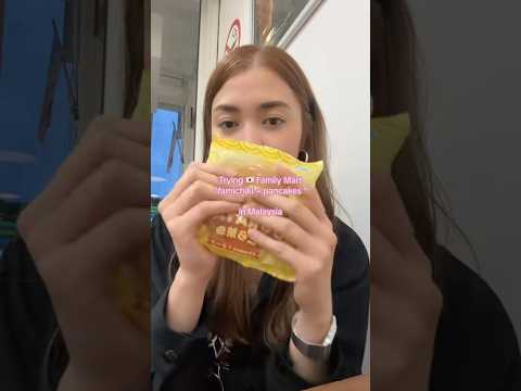 trying family mart famichiki + pancakes in malaysia #familymart #malaysianfood #asmr