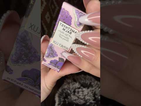 Unboxing a Christmas present!💜💄 #winkylux #asmr #bestlifebybrooke #makeupasmr #asmrmakeup #tingles